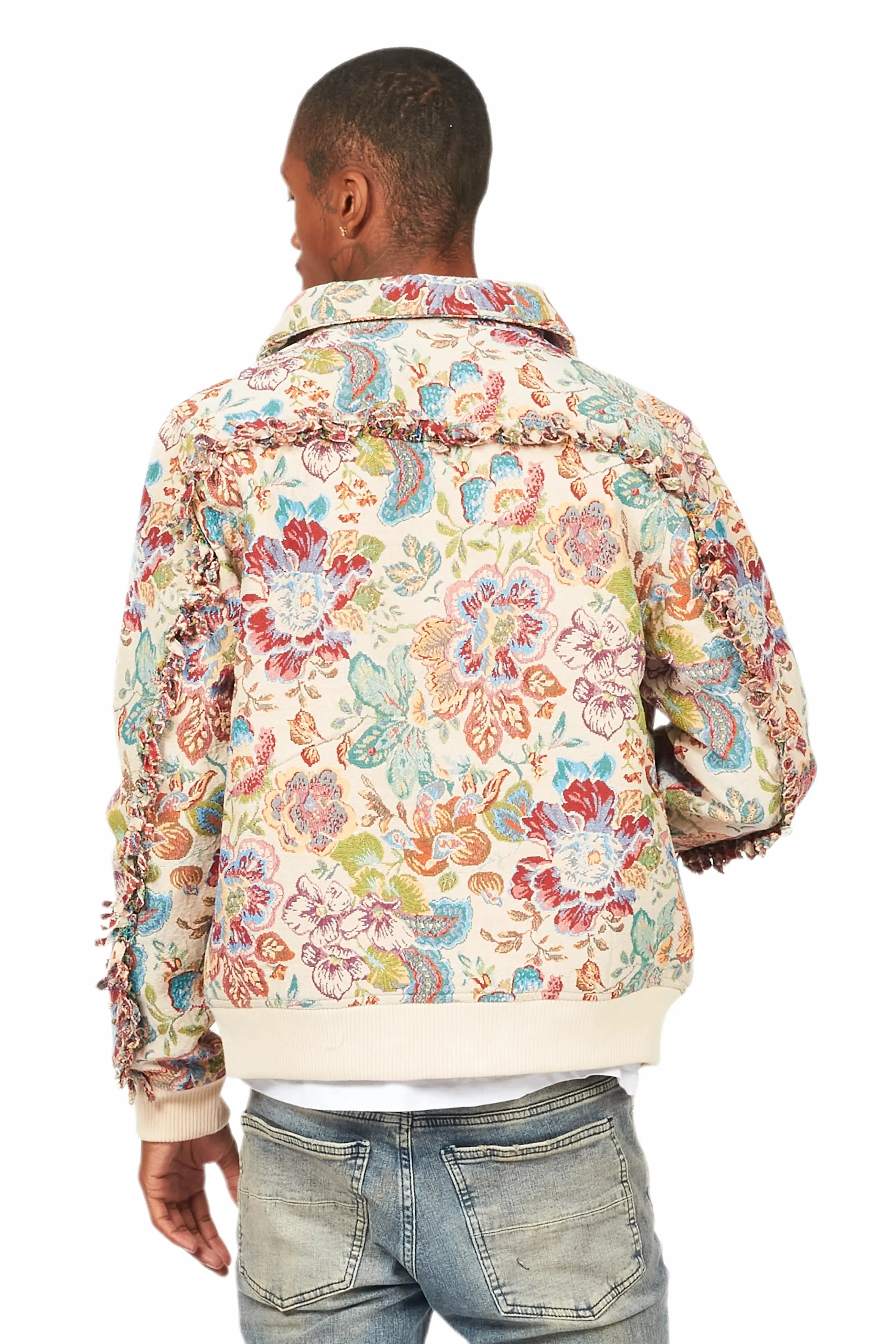 Abner Red/Beige Tapestry Jacket