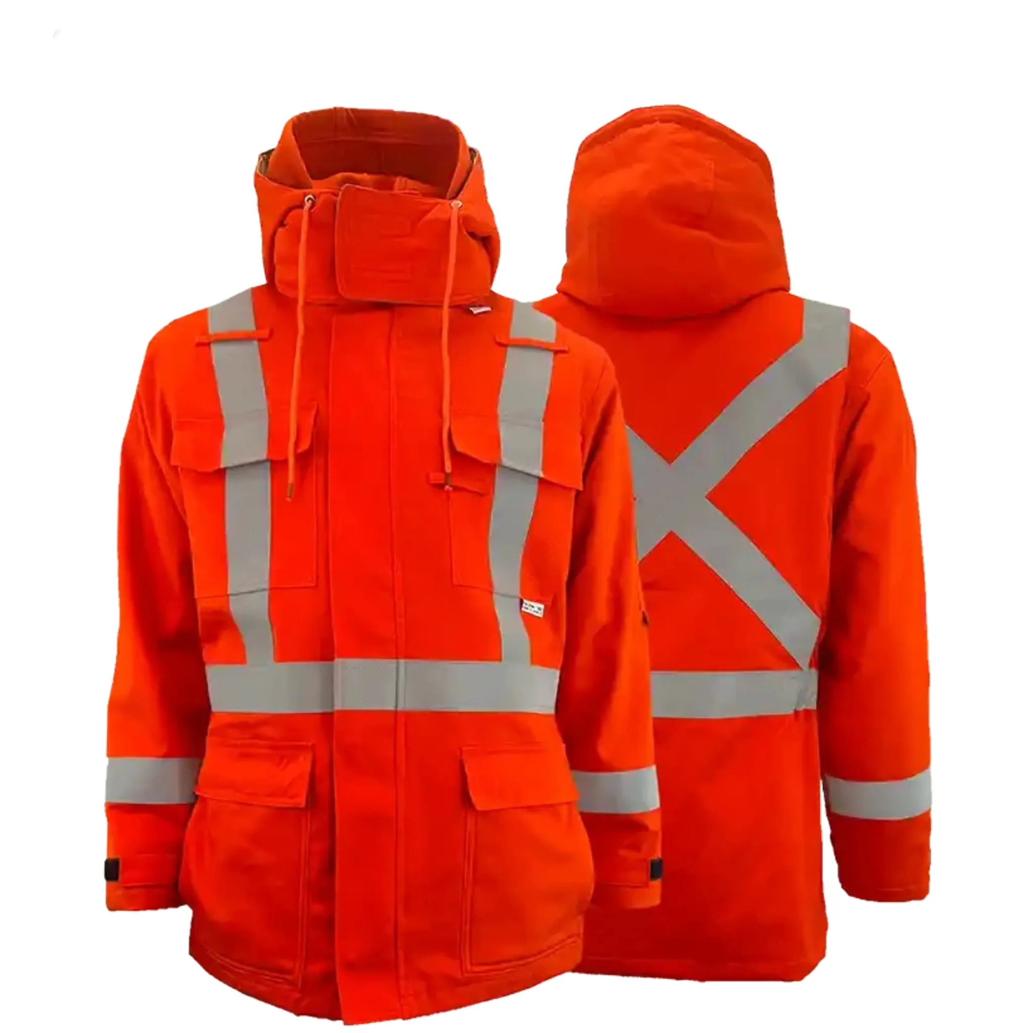 Atlas 2196 Guardian® 3 in 1 FR/Arc Flash Parka - HRC 3, ATPV 41 cal, 8 oz 88% Cotton/12% Nylon Shell, Modacrylic Lining | Sizes XS-7XL