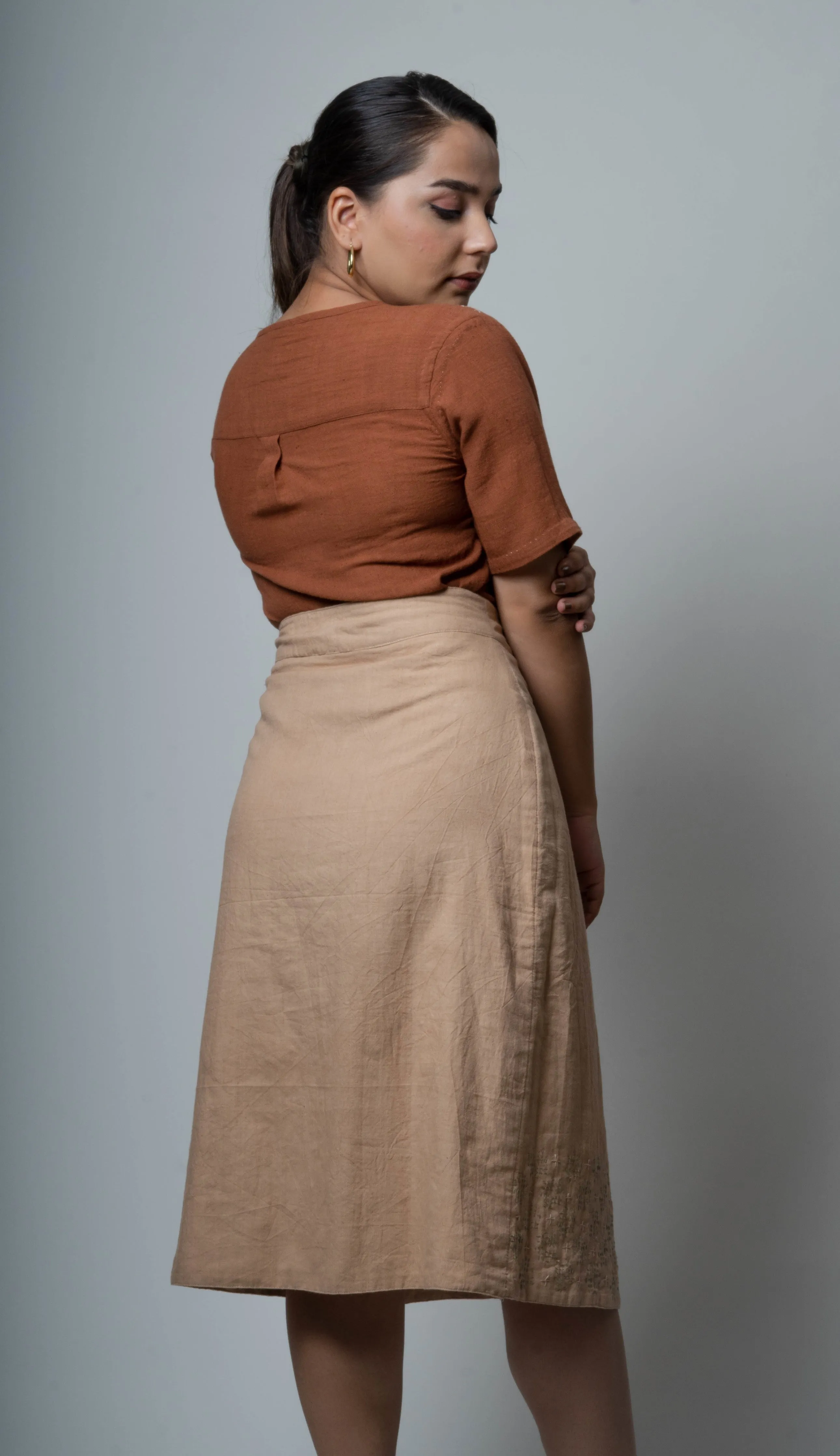 Beige Skirt | Brown long Skirt | Brown Mini Skirt