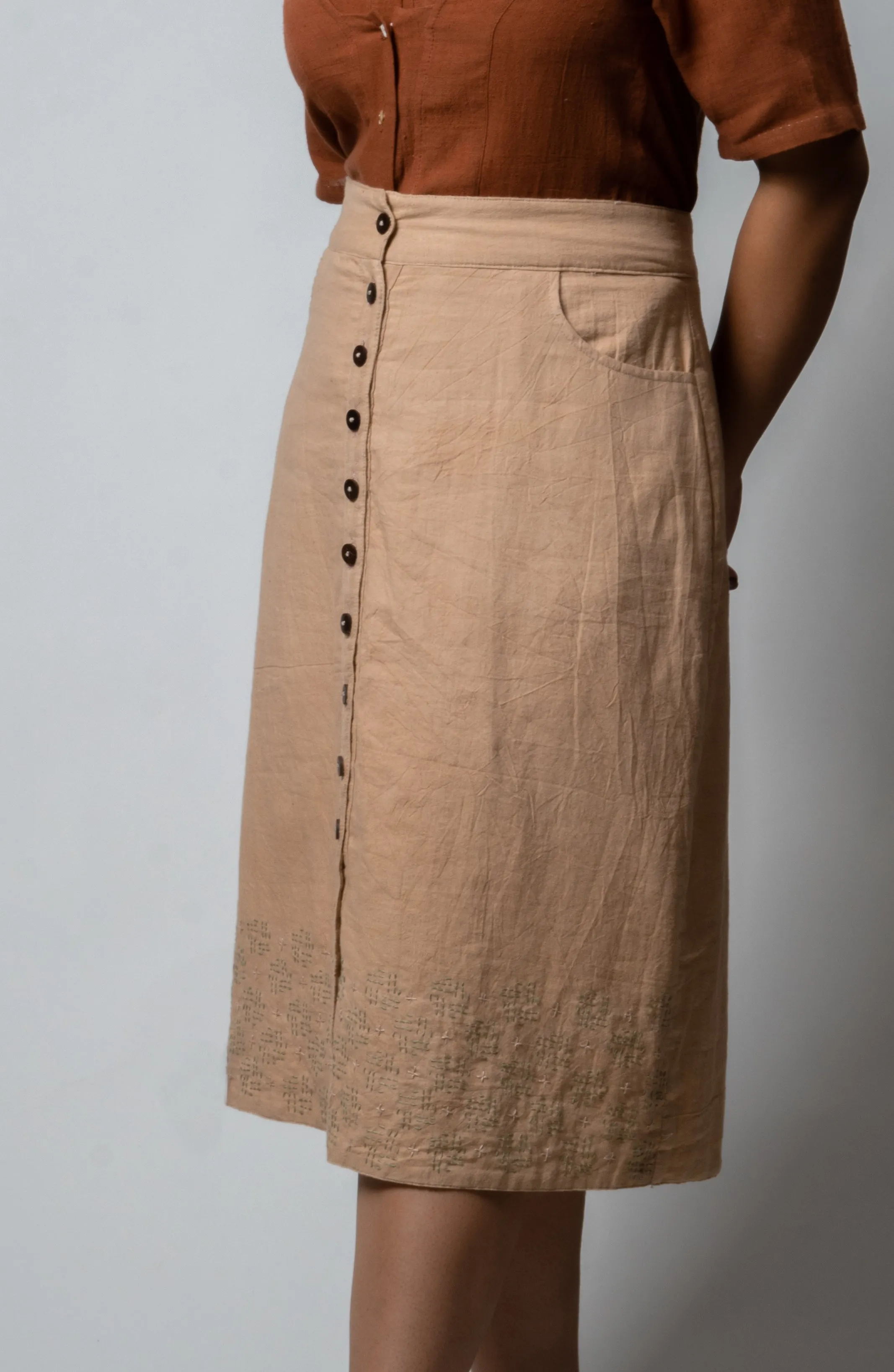 Beige Skirt | Brown long Skirt | Brown Mini Skirt