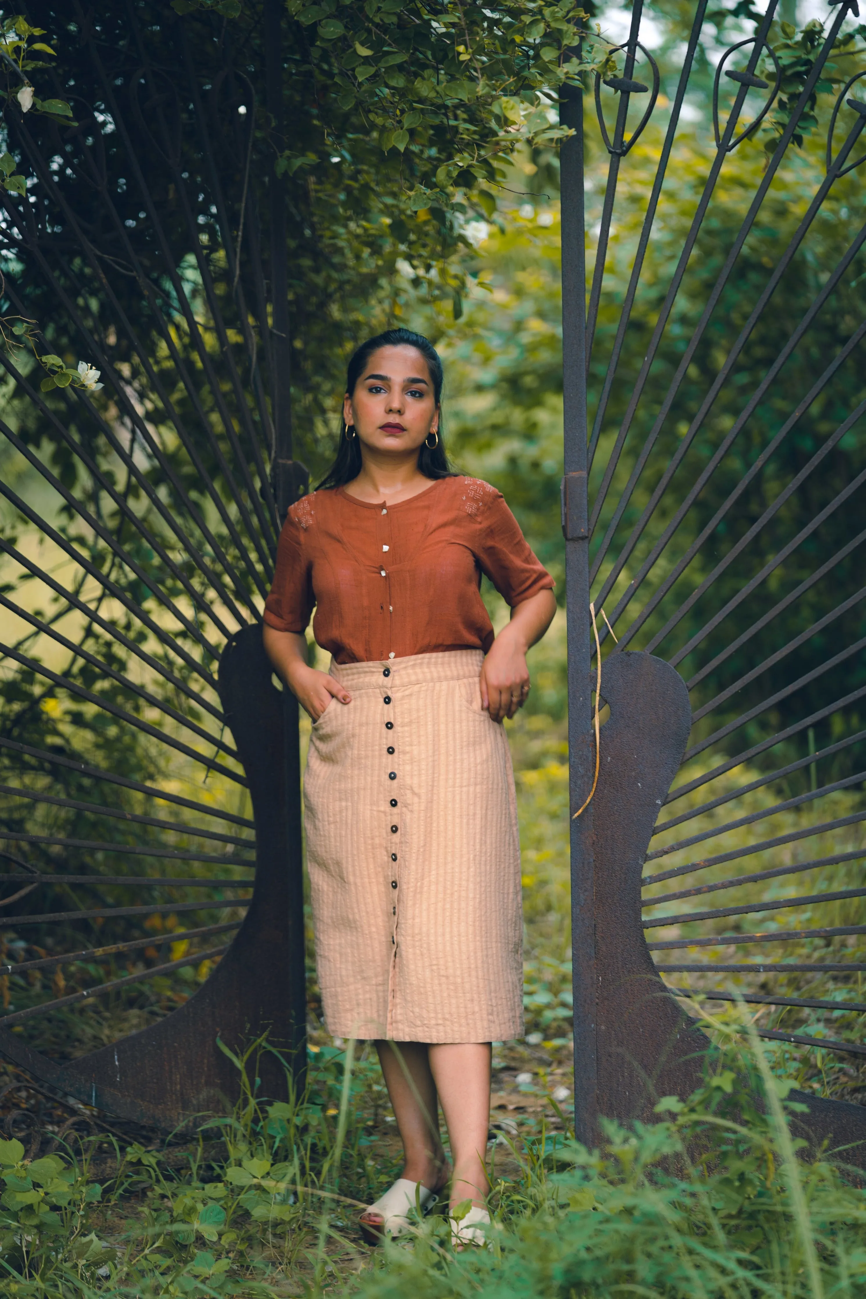 Beige Skirt | Brown long Skirt | Brown Mini Skirt