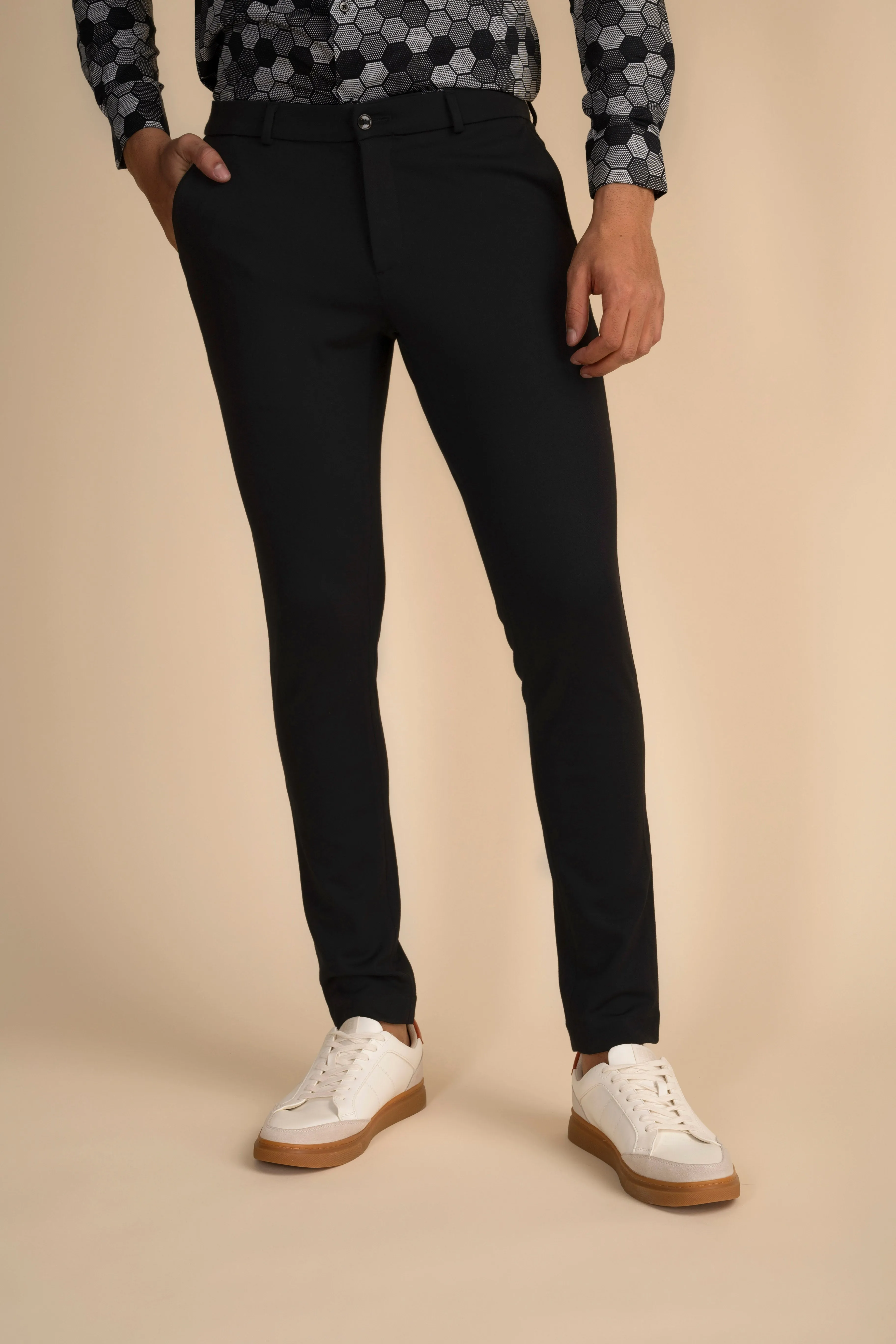 Black 4 Way Stretch Jet Setter Pants