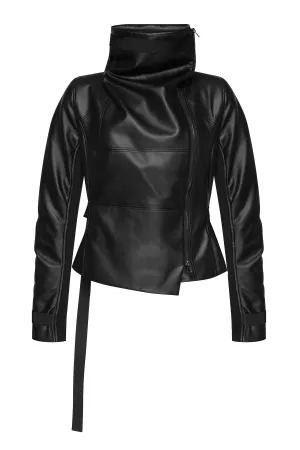 Black Faux Leather Jacket