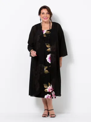 Black Georgette Evening Jacket