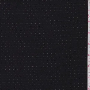 Black/Grey Pinstripe Dobby Jacketing Fabric