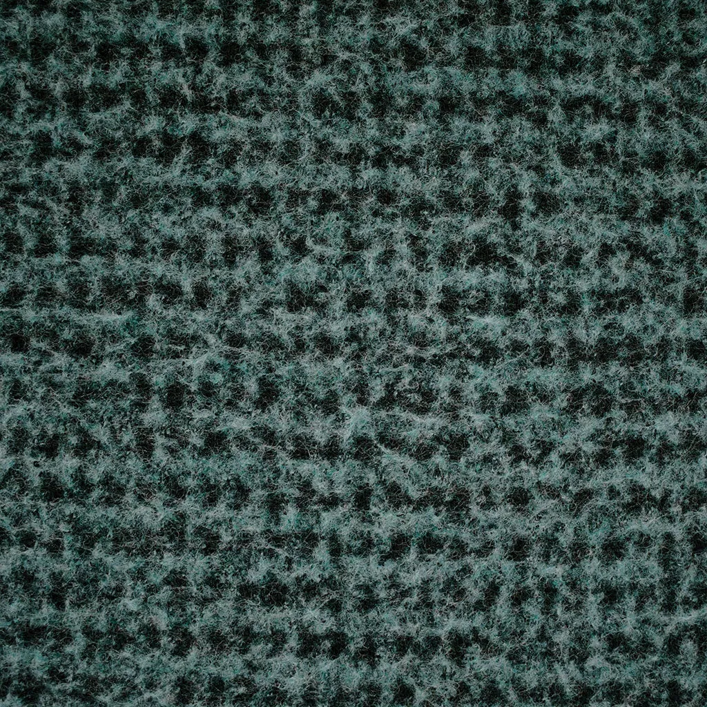 Brushed Houndstooth Textured Wool Blend Coating Jade/Black