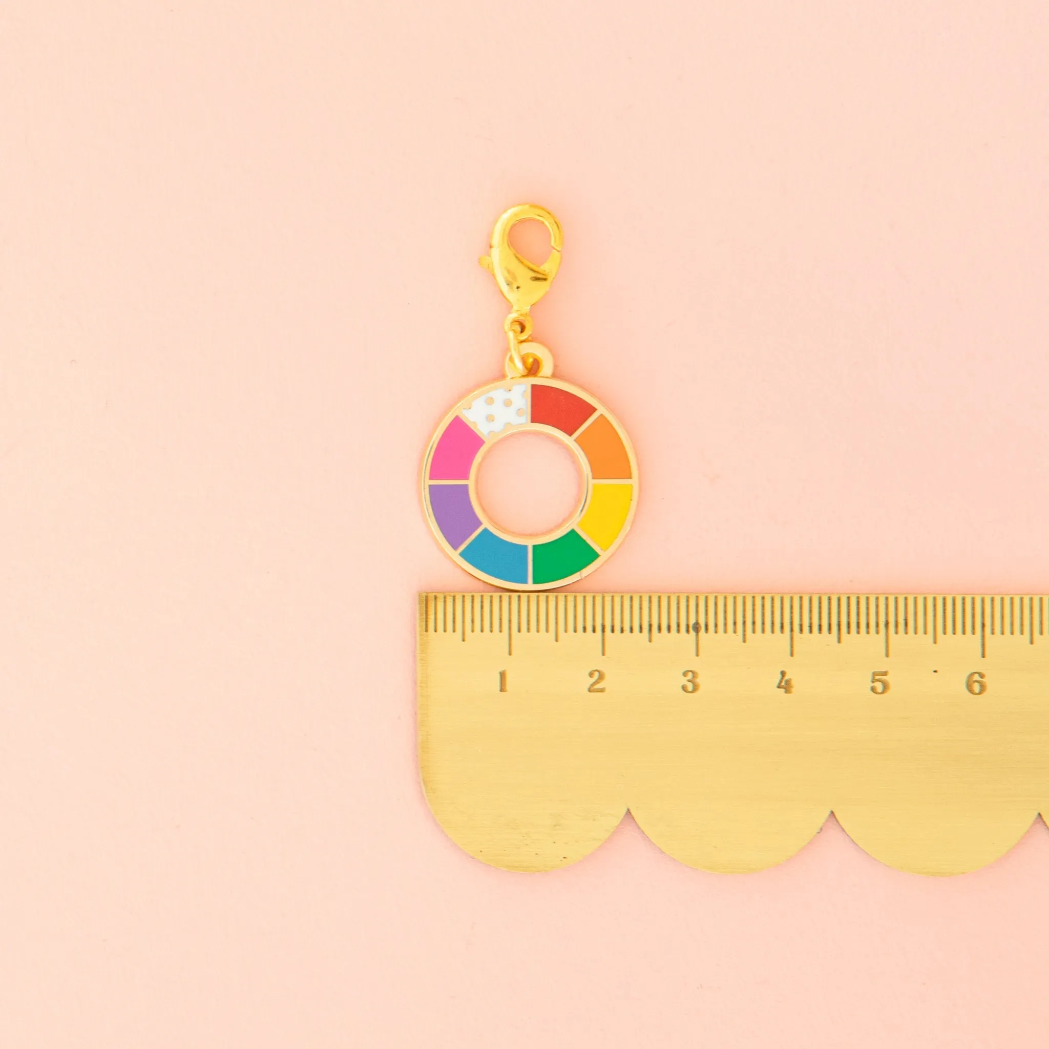 Color Wheel, Zipper Charm