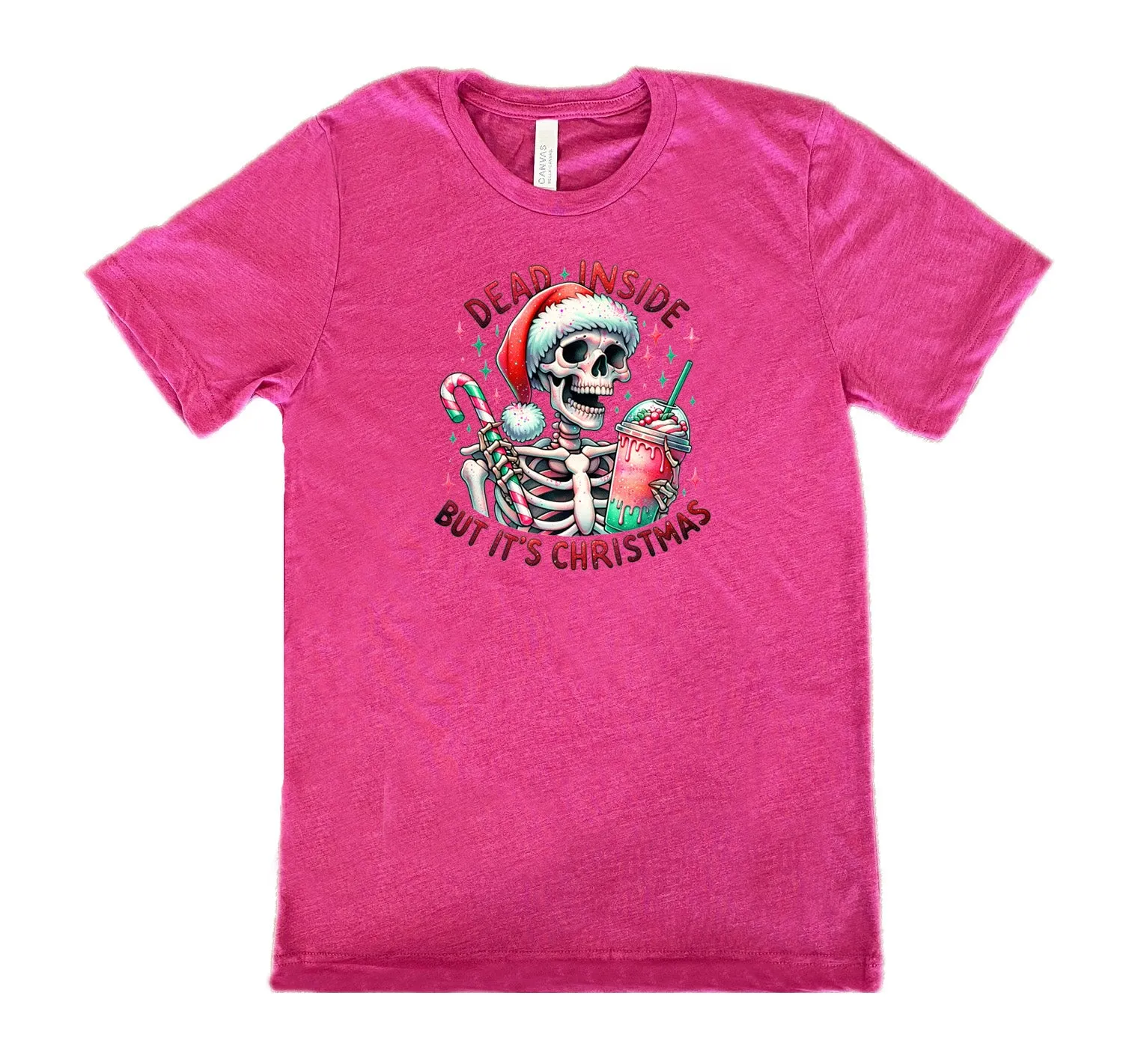 Dead Inside But Its Christmas Skeleton Shirt Unisex