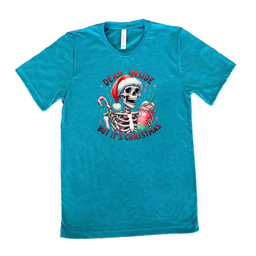 Dead Inside But Its Christmas Skeleton Shirt Unisex