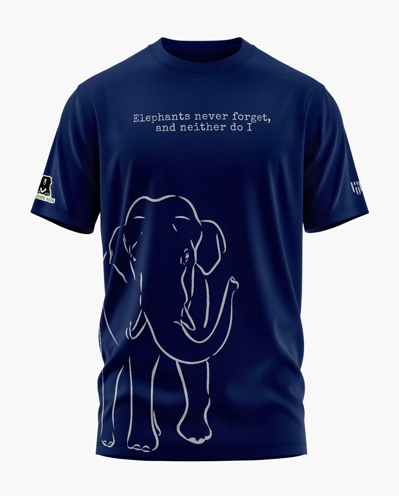 ELEPHANTS NEVER FORGET Signature LuxeSoft Cotton T-Shirt