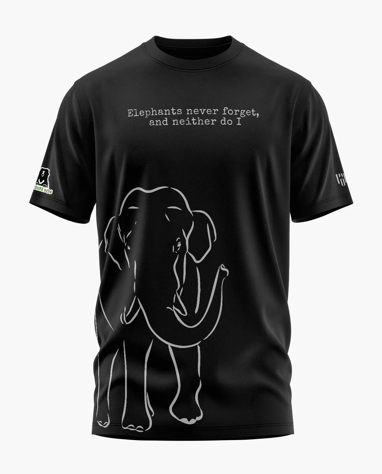 ELEPHANTS NEVER FORGET Signature LuxeSoft Cotton T-Shirt