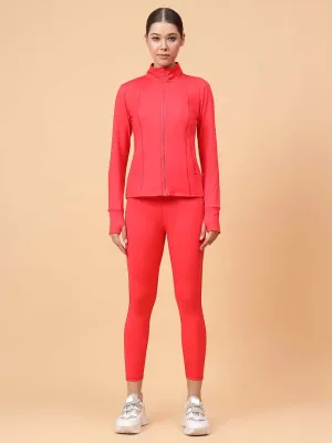 Fitkin Women Red Fit Move Run Jacket