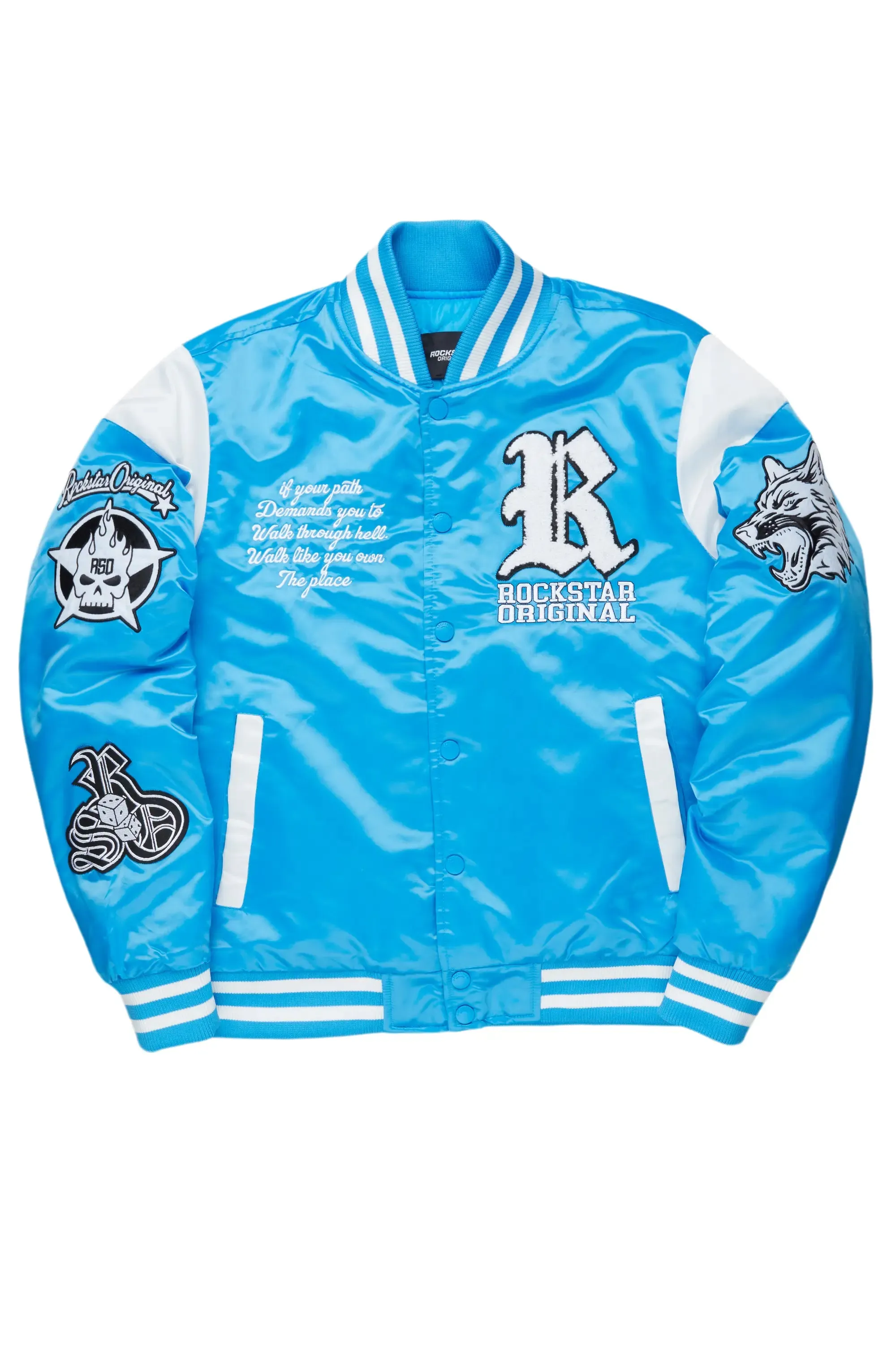 Geir Royal Blue Varsity Jacket