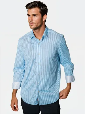 Hansen Stripe Long Sleeve Tech Shirt