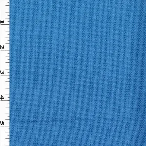 Harbor Blue Textured Wool Blend Suiting Fabric