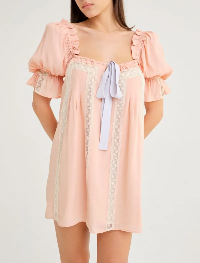 Heirloom Mini Dress | Peach Nectar