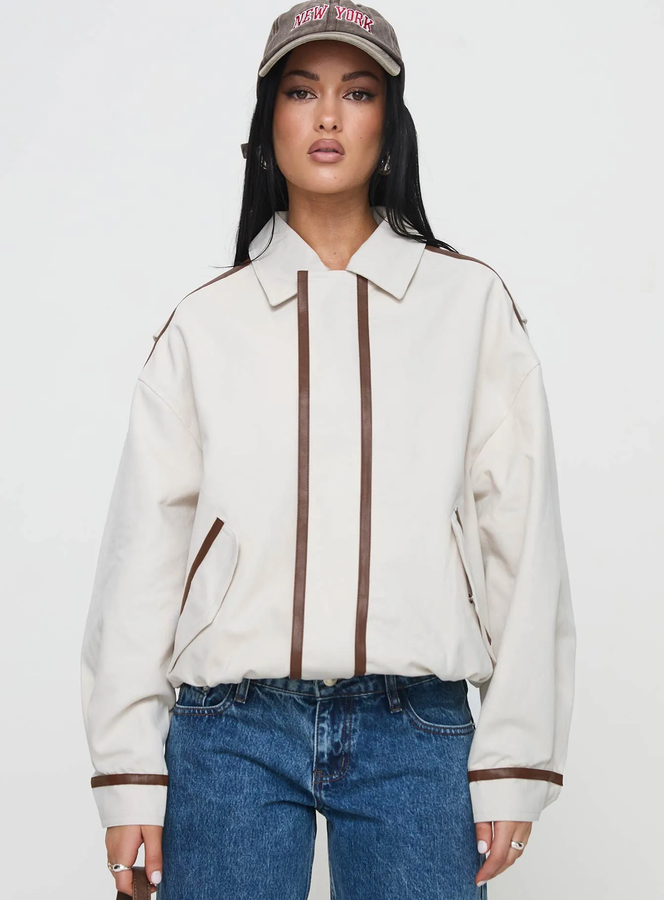 Kenny Bomber Jacket Beige