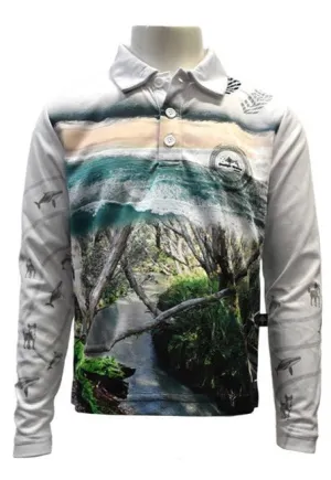 Kids Long Sleeve Shirt - Fraser Island, K'gari