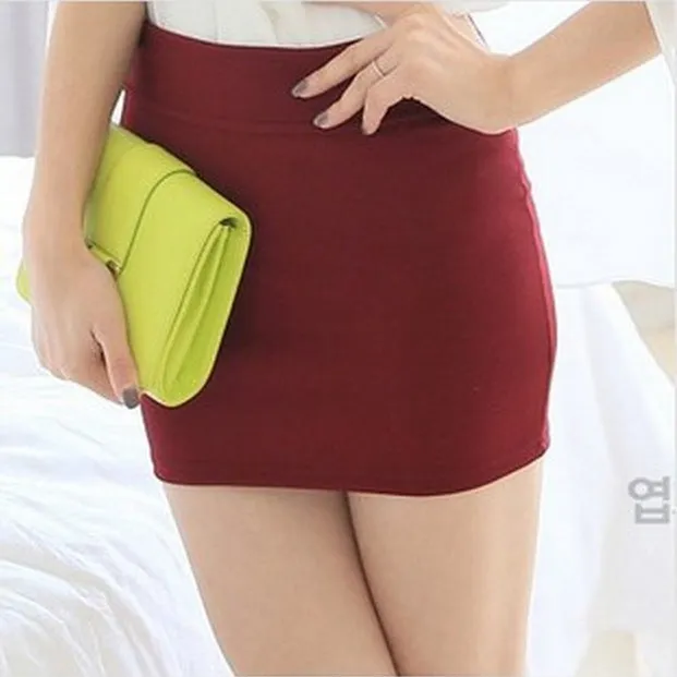 Korean Four Seasons All-Matching Hip Flattering Slimming Slim-Look A-Line Women Pencil Skirt