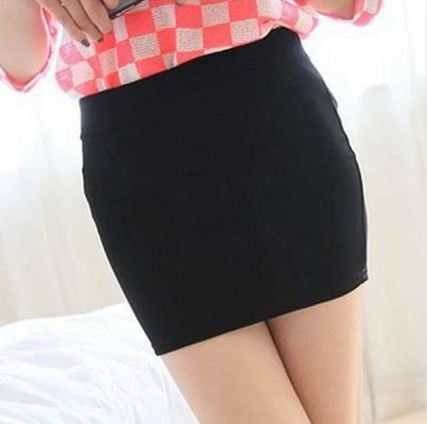 Korean Four Seasons All-Matching Hip Flattering Slimming Slim-Look A-Line Women Pencil Skirt