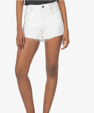 Kut Jane High Rise Shorts Optic White