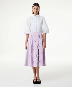 Machka Bow Midi Skirt Lilac