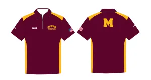 Madison Wrestling Sublimated Polo - Maroon