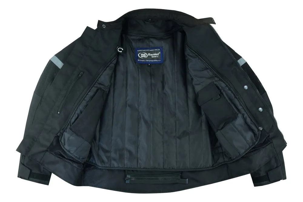 Men’s Black Racer Mesh Jacket With Armor