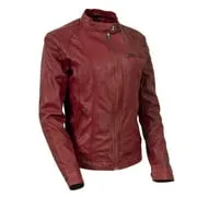 Milwaukee Leather Vintage SFL2811 Women's Red Zipper Front Motorcycle