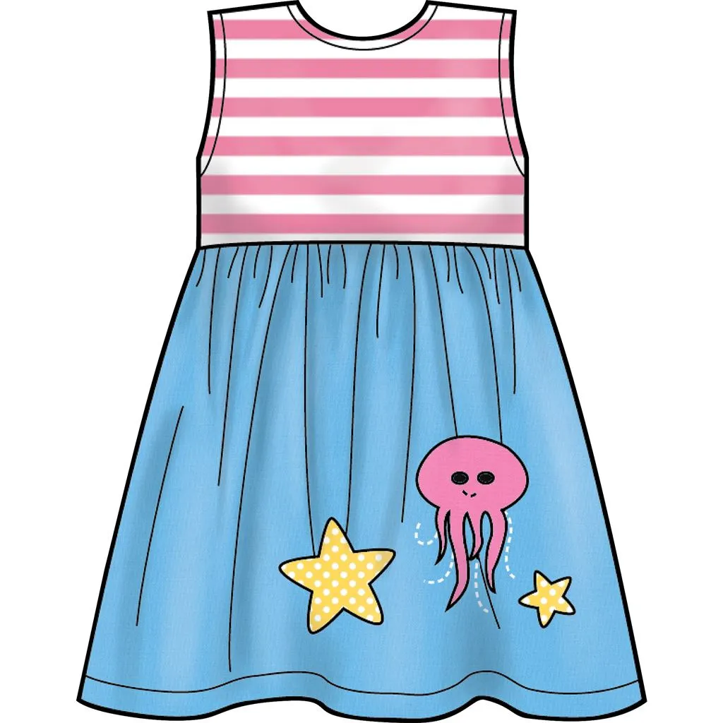 New Look Sewing Pattern N6647 Toddlers' Dresses with Appliques