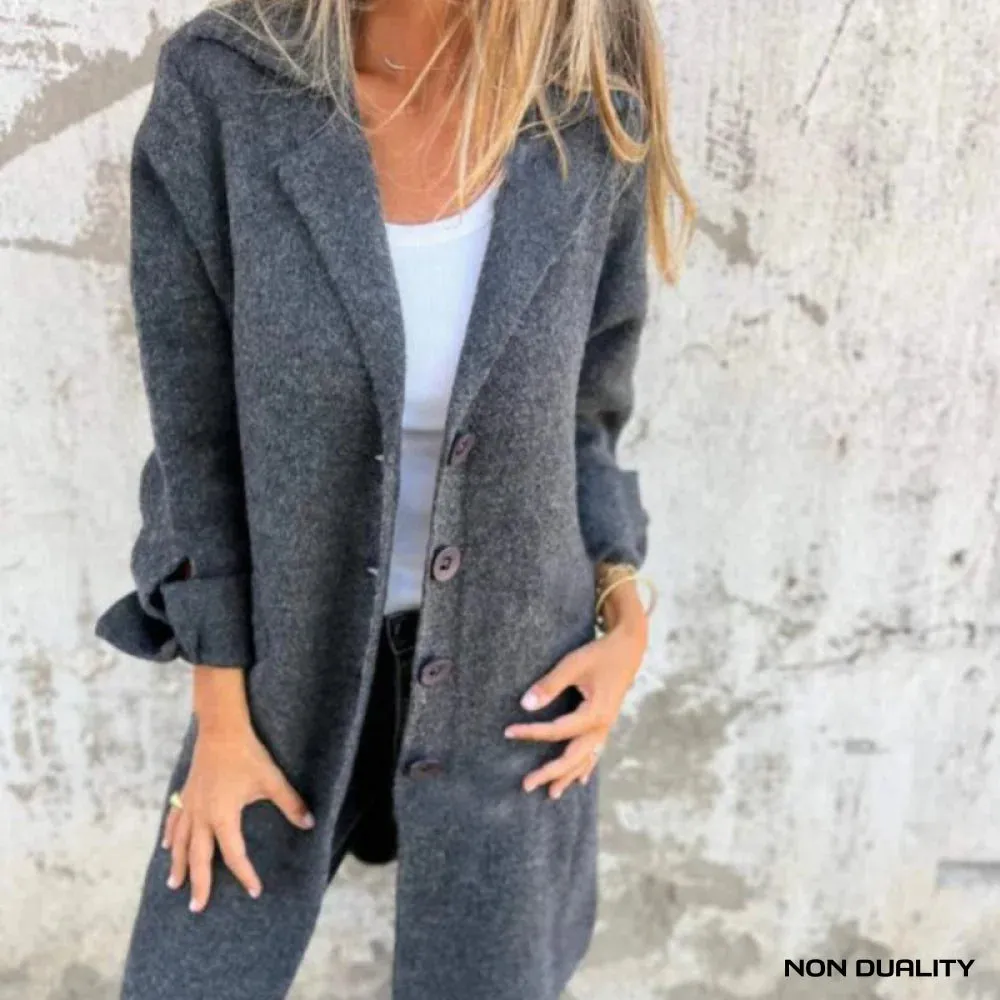 Non Duality | Textured Button Coat