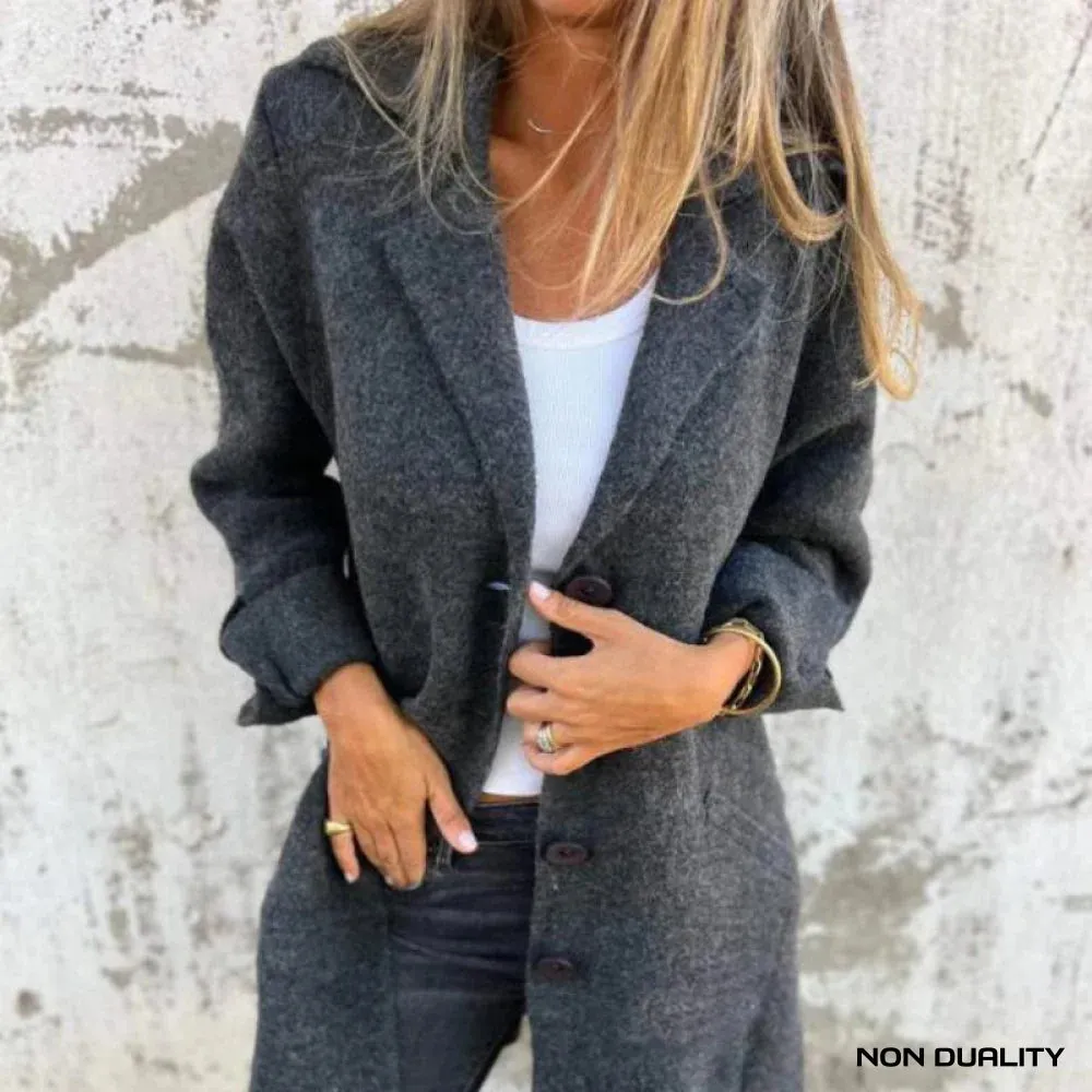 Non Duality | Textured Button Coat