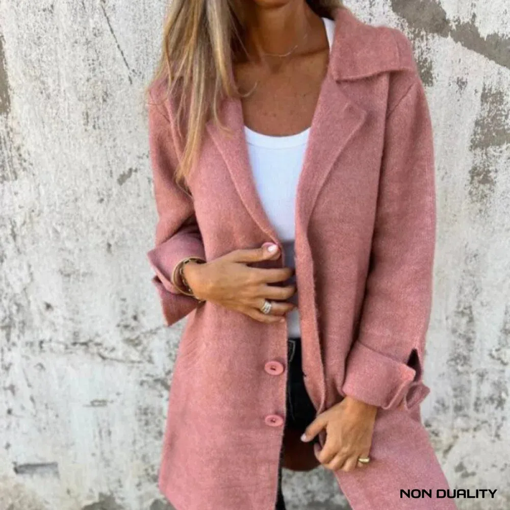 Non Duality | Textured Button Coat