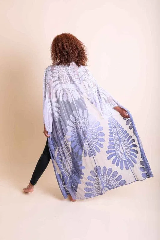 Ombre Bohemian Lace Kimono *Online Only*