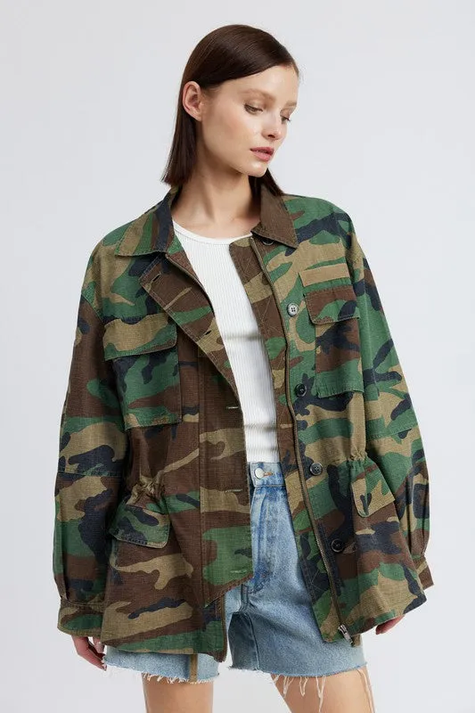 Oversized Camo Jacket