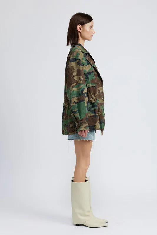 Oversized Camo Jacket