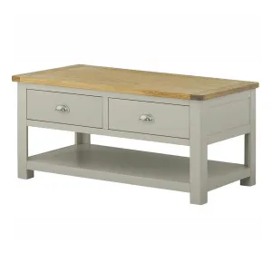 Padstow Grey 2-Drawer Coffee Table