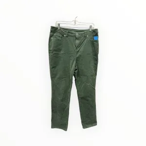 Pants Corduroy By Style And Company In Green, Size:14P