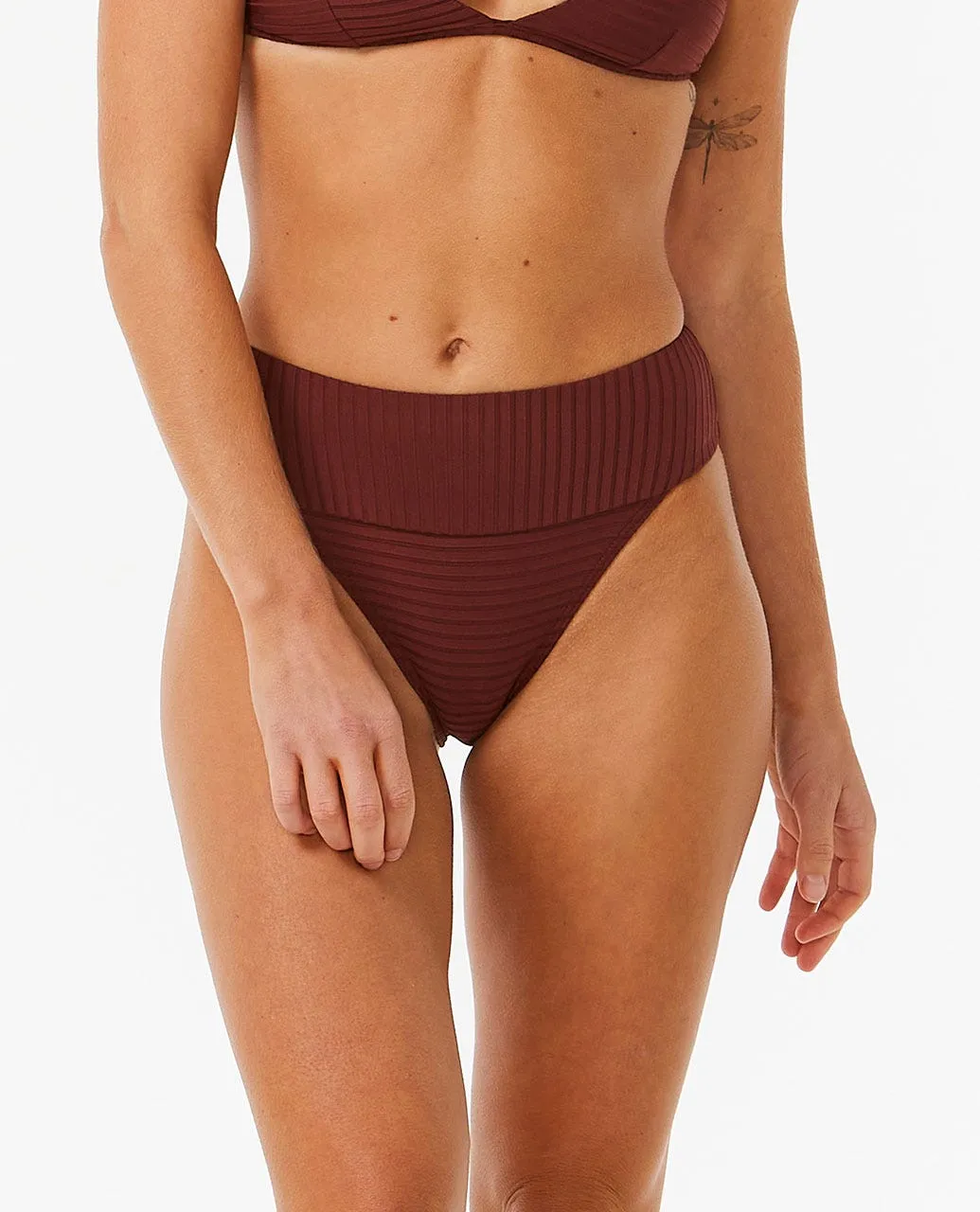 Rip Curl Premium Surf High Cheeky Bottom-Plum