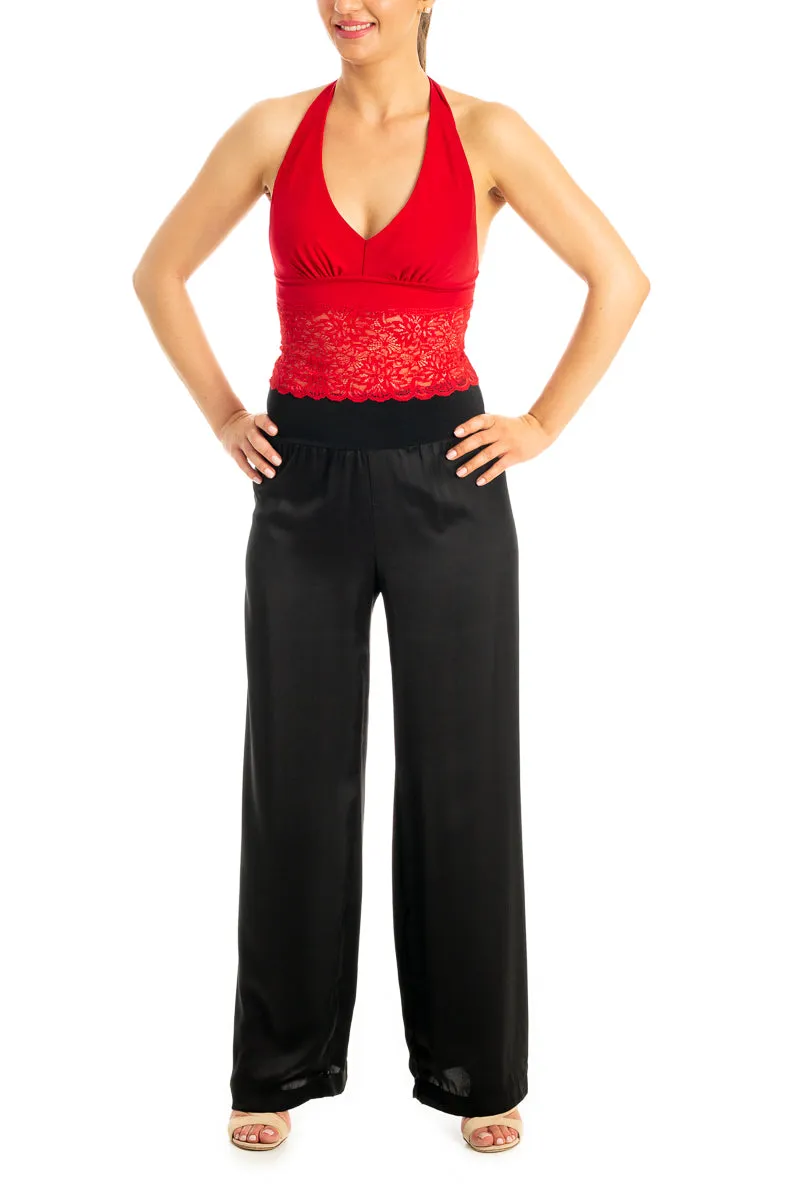 Satin Wide Leg Pants