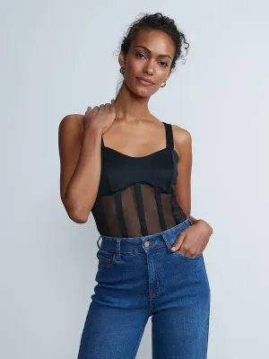 Sleeveless Mesh Top