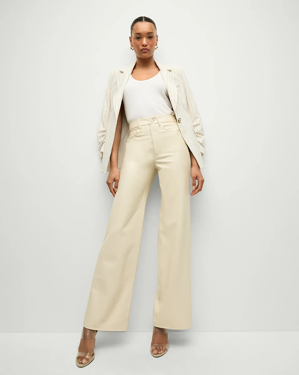 Taylor Vegan Leather Wide-Leg Pant