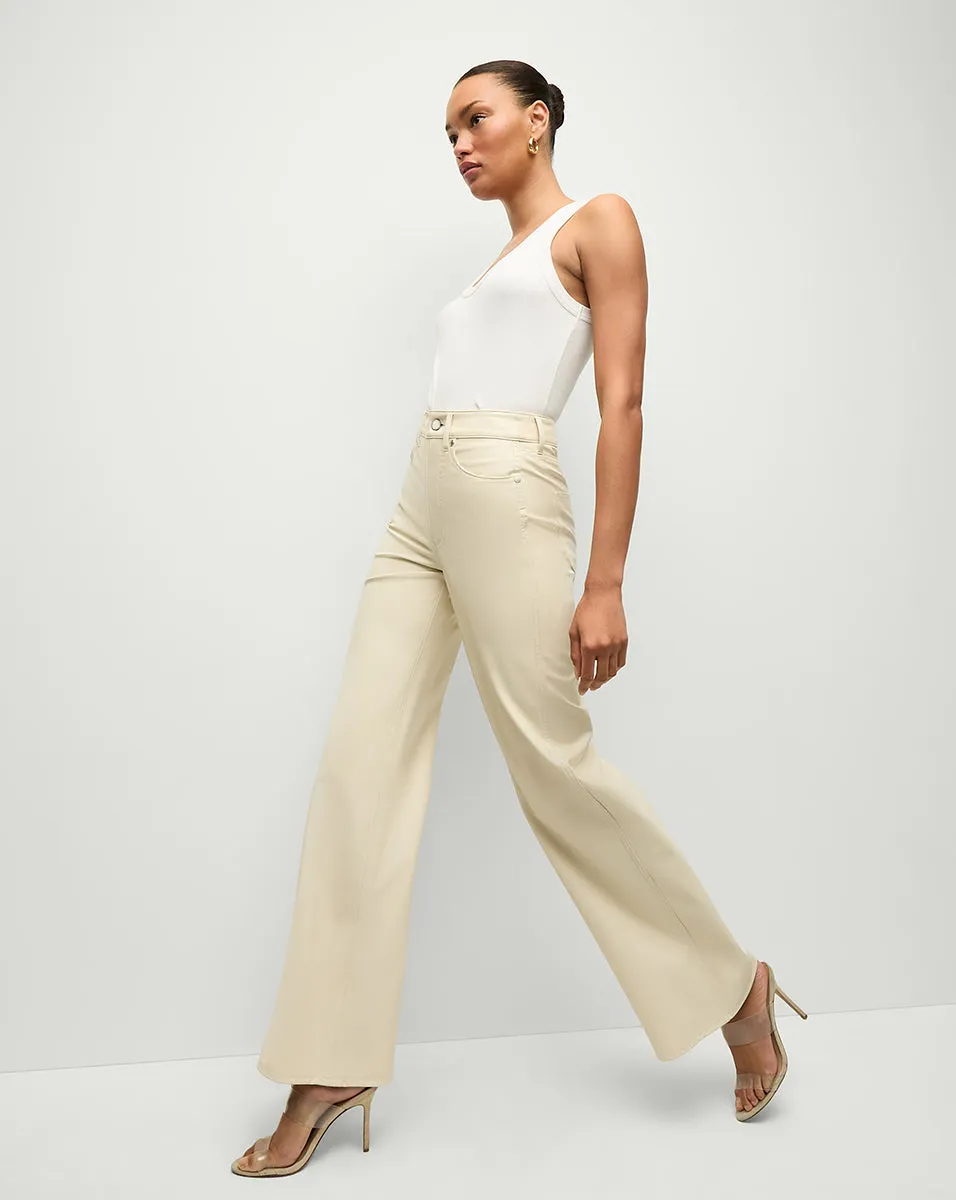 Taylor Vegan Leather Wide-Leg Pant