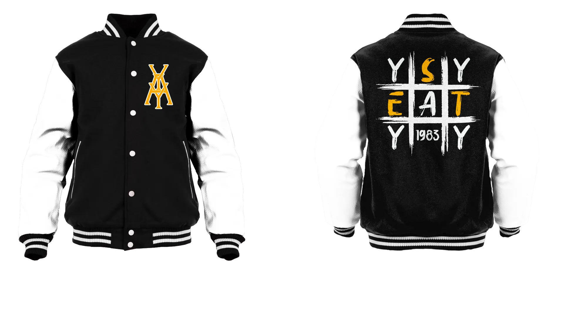 Tic Tac Yay Monogram Logo Varsity Jacket