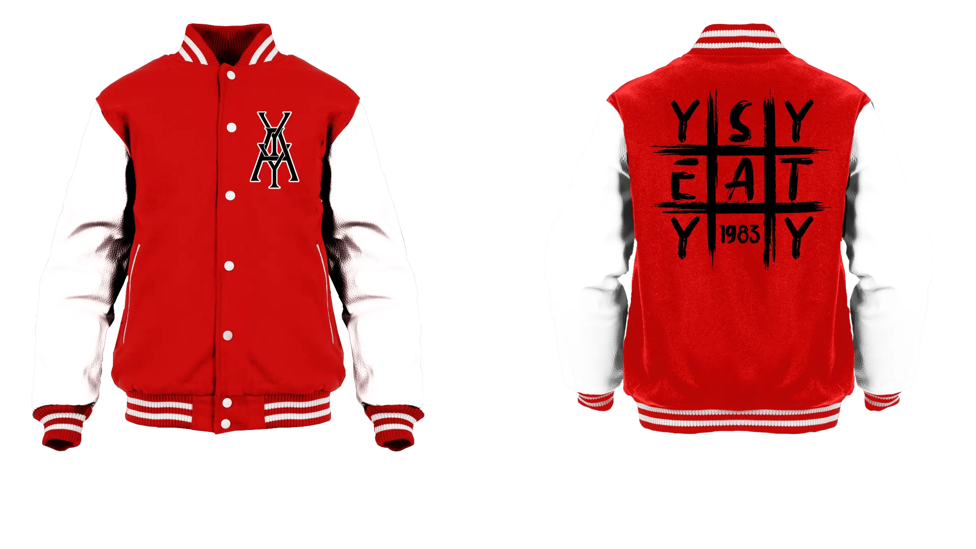 Tic Tac Yay Monogram Logo Varsity Jacket