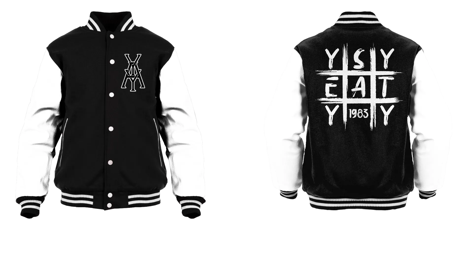 Tic Tac Yay Monogram Logo Varsity Jacket