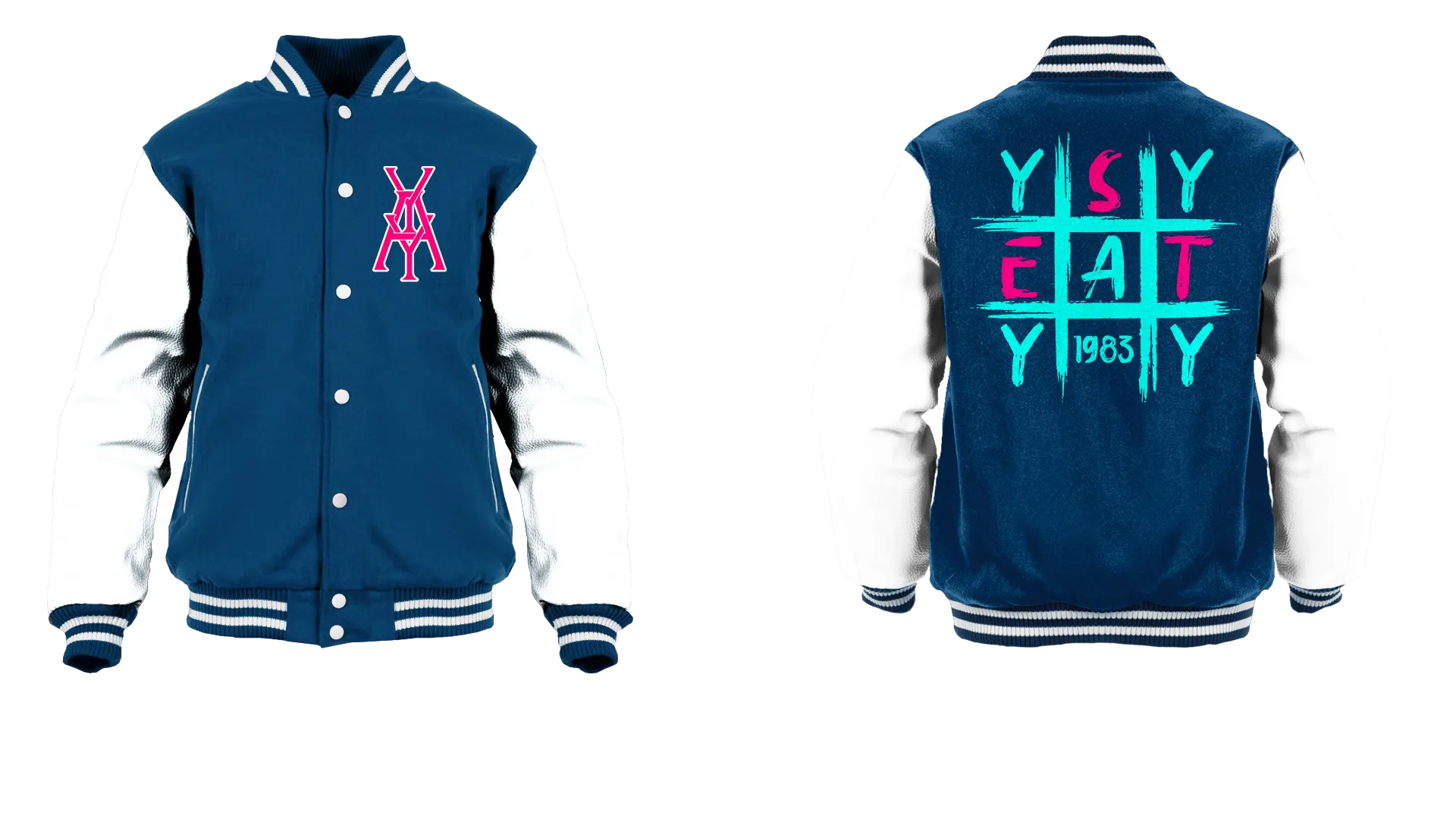 Tic Tac Yay Monogram Logo Varsity Jacket