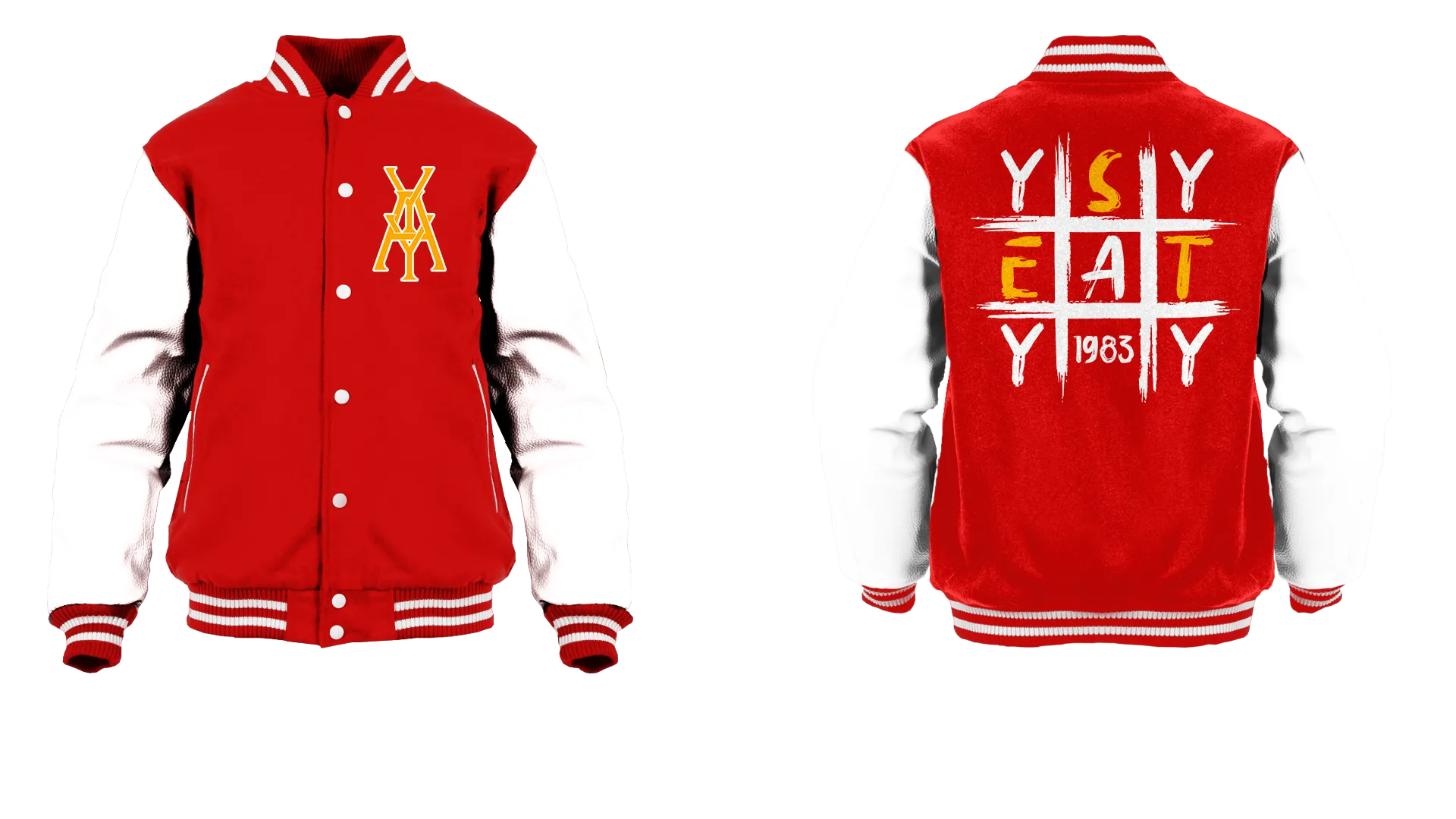 Tic Tac Yay Monogram Logo Varsity Jacket