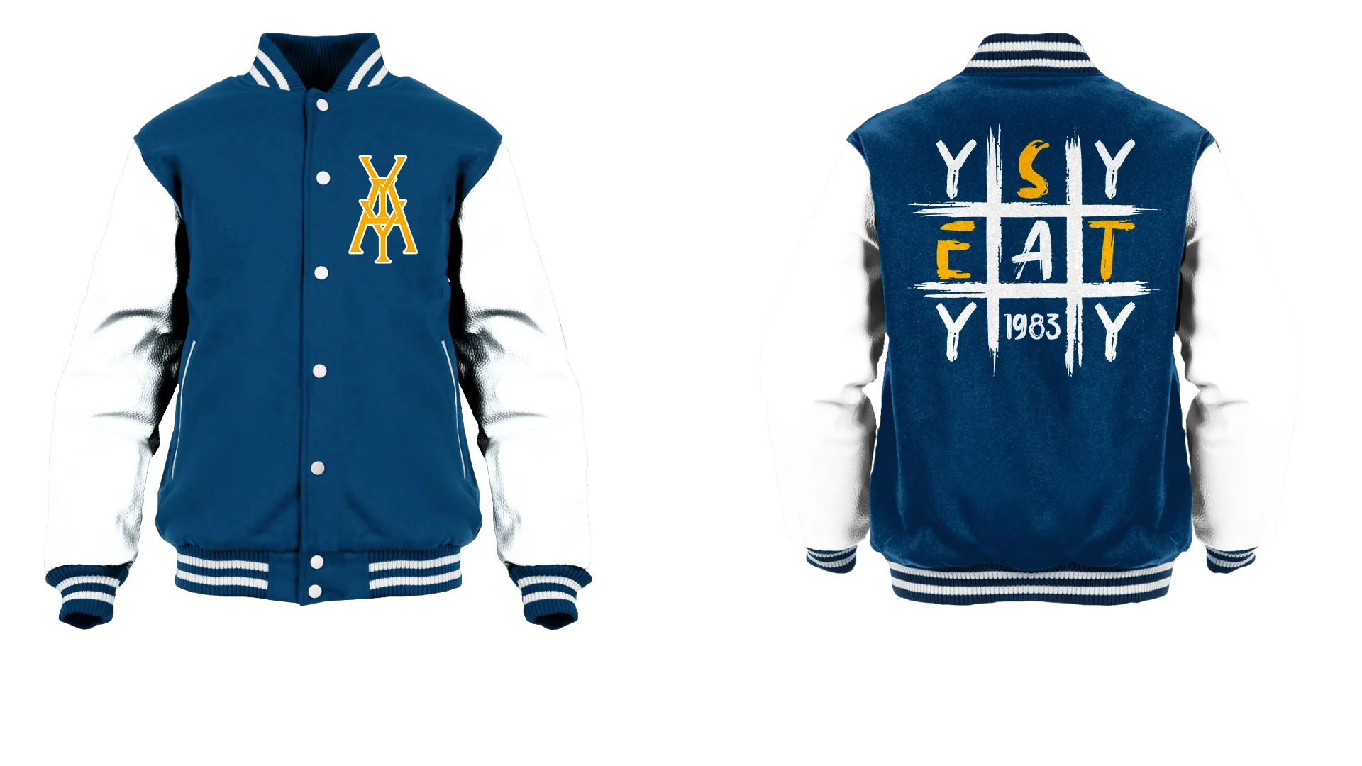 Tic Tac Yay Monogram Logo Varsity Jacket