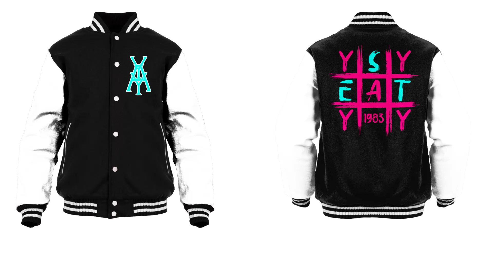 Tic Tac Yay Monogram Logo Varsity Jacket